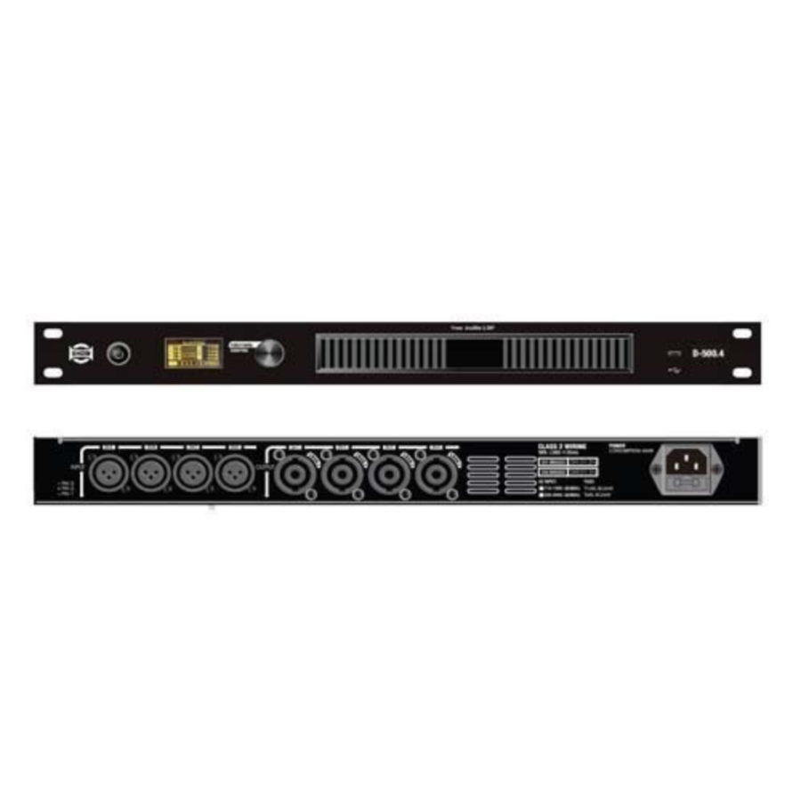 D-500.4U 4 Channel Digital Amplifier