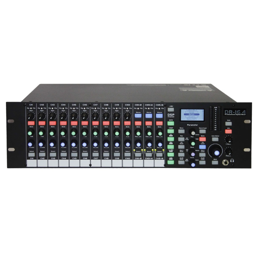 DR16.4 from TOPP PRO: The Professional 16 CH Rack Digital Mixer